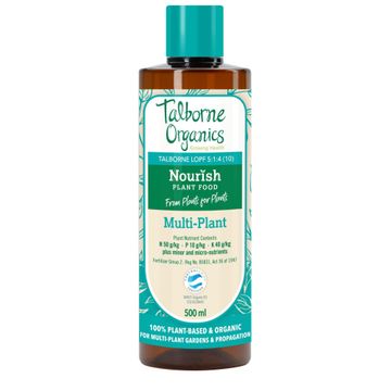 Liquid fertiliser multi-plant nourish TALBORNE ORGANICS 500ml
