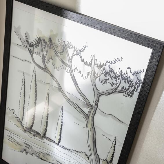 Inspire frame burnt black 50x70cm