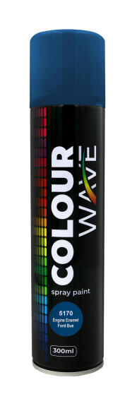 Colourwave  Spray Paint Engine Enamel Ford Blue 300ML