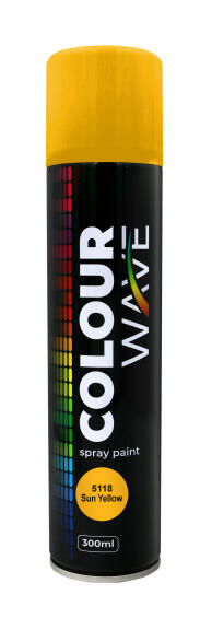 Colourwave  Spray Paint Sun Yellow 300ML