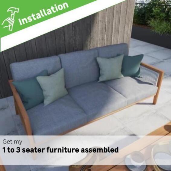 Furniture assembly 1 to 3 seater