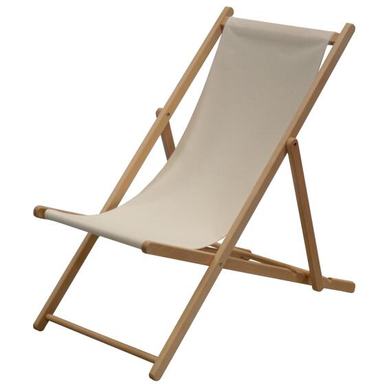 Chair Wood and fabric in beige