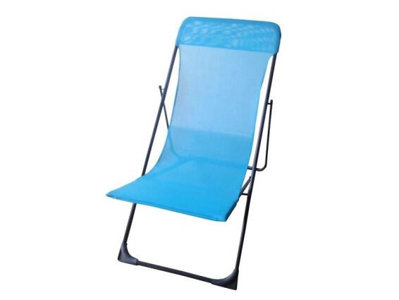 Chair Metal Textilene Blue