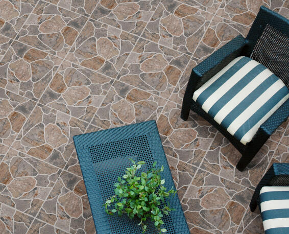 Floor tile ceramic sahara stone slip resistant 500x500mm
