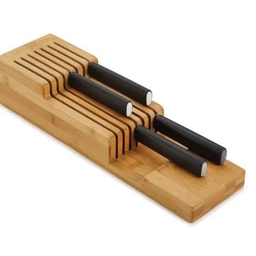 Fine Living Bamboo Knife Organiser D23Xw10Cm