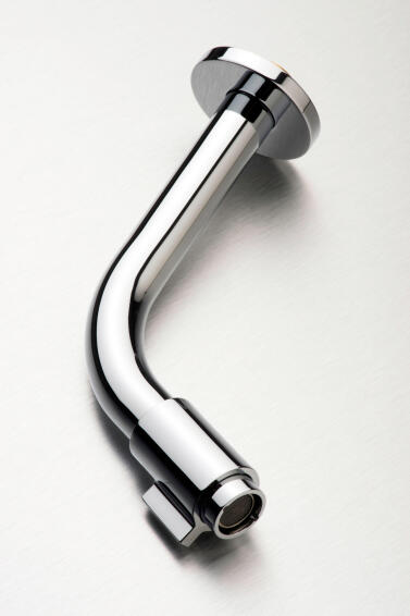 Round Wall Spout With Quarter Turn Valve Gio