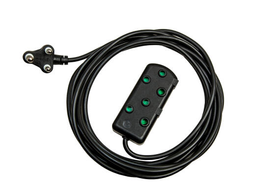 Extension Cord 16A 1.5mm Black Side by Side 5M