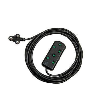 Extension Cord 16A 1.5mm Black Side by Side 5M