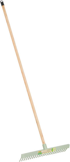 Heavy duty plastic rake