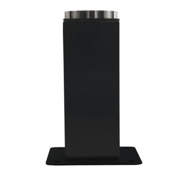 LEG SQUARE 150MM X 25 X 25MM BLACK