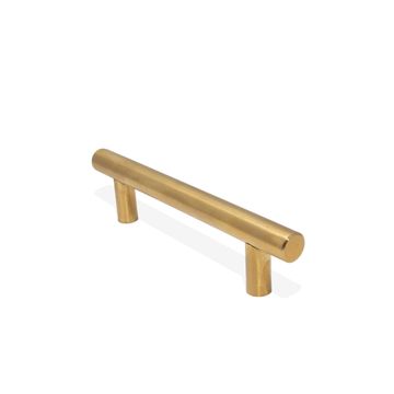 BAR HANDLE MILD STEEL 12MMX128MM GOLD