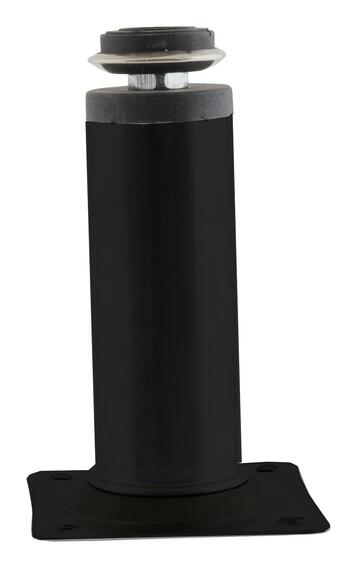 Leg round 100mm x 30mm black