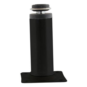 Leg round 150mm x 30mm black