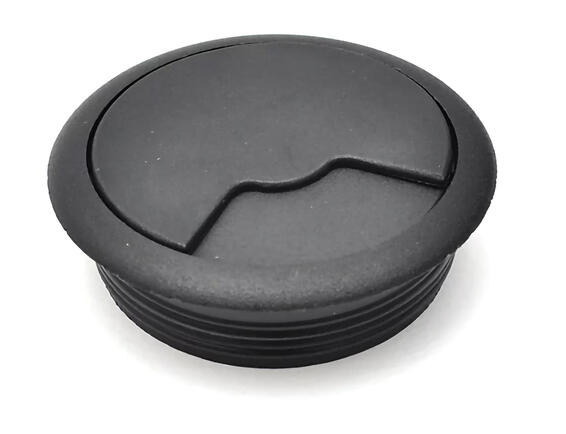 WIRE MANAGEMENT 63MM ROUND BLACK