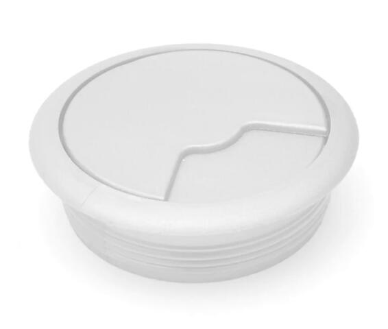WIRE MANAGEMENT 63MM ROUND WHITE