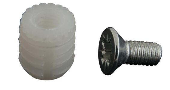 HINGE DOWEL 8MM & SCREW