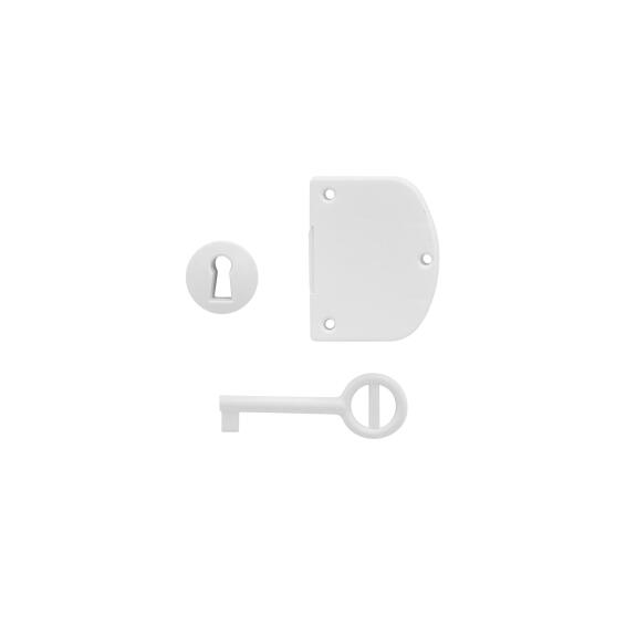 Mackie 20mm white plastic lock esc & key