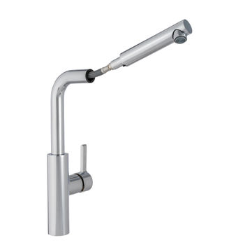 Delinia Kitchen Sink Mixer Tap Emily Pull Out Chrome H34Cm Spout Reach 23Cm