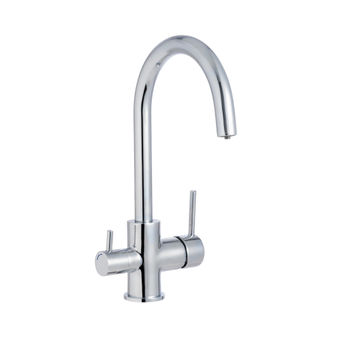 Delinia Kitchen Sink Mixer Tap Aline Water Filter Chrome H34Cm Spout Reach 21Cm