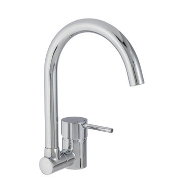 Delinia Kitchen Sink Mixer Tap Janine Single Lever Chrome H28.9Cm Spout Reach 22Cm