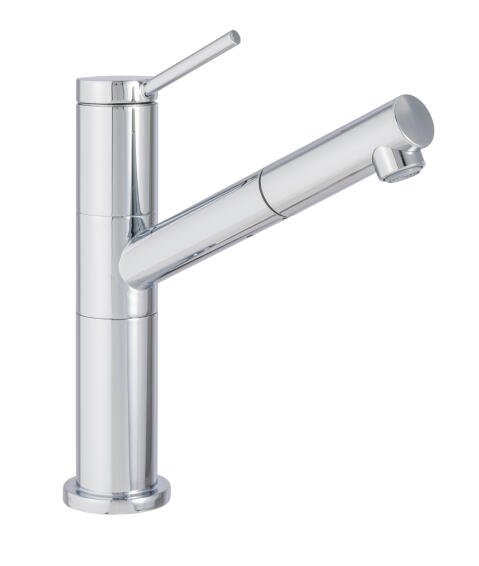 Delinia Kitchen Sink Mixer Tap Daniel Pull Out Chrome H25.9Cm Spout Reach 23Cm