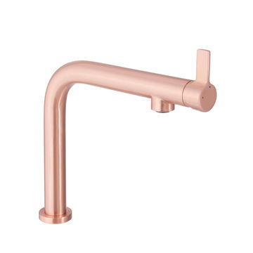 Delinia Kitchen Sink Mixer Tap Eva Rose Gold H28.6Cm Spout Reach 31Cm