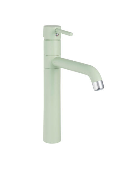 Delinia Kitchen Sink Mixer Tap Mia Single Lever Green H29.3Cm Spout Reach 22Cm