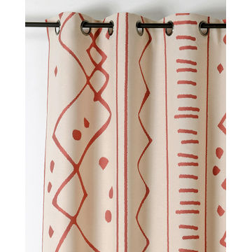 Eyelet nazca curtain multicolour 140 x 260 cm