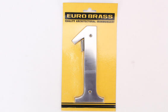 Number 1 aluminium sign eurobrass 175mm