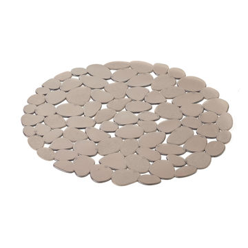 Kitchen Sink Protecting Mat Round 30X0.16Cm Grey