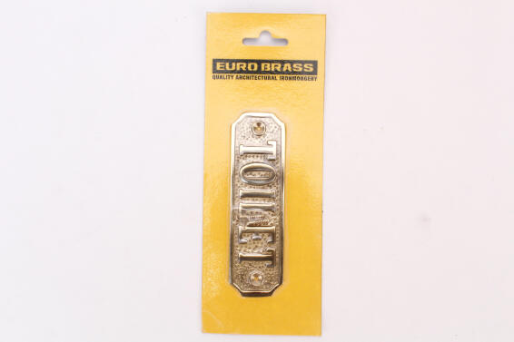 Sign toilet brass eurobrass