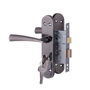 Yale Dritta Satin Black Cylinder Lockset