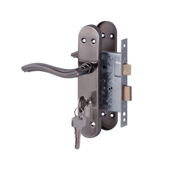 Yale Onda Satin Black Cylinder Lockset