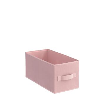 Storage basket polyester pink 15cm X 31cm X 15cm