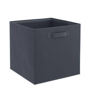 Storage basket polyester charcoal 31cm X 31cm X 31cm