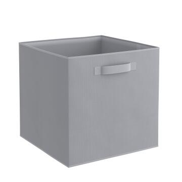 Storage basket polyester grey 31cm X 31cm X 31cm