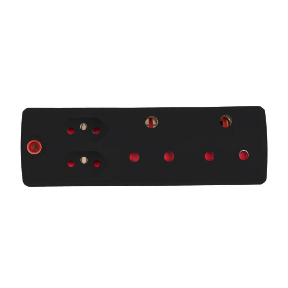 2x 3pin 2x 2pin Surge Adapter Black