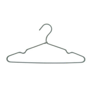 Spaceo cord coat hanger 4 pack grey