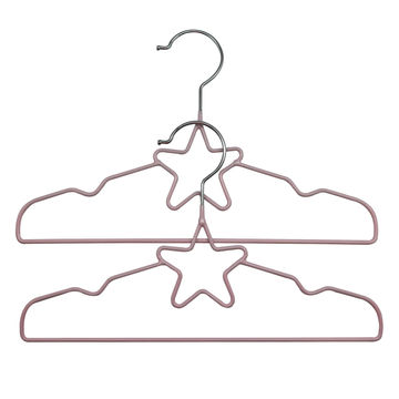 2pc Hanger Kids Star Pink