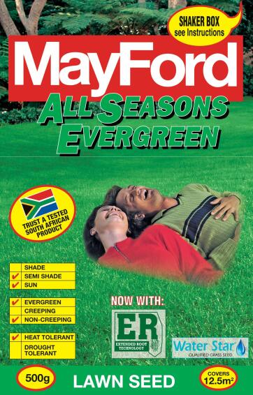 Mayford All Seasons Evergreen Grass Seed Box 500g