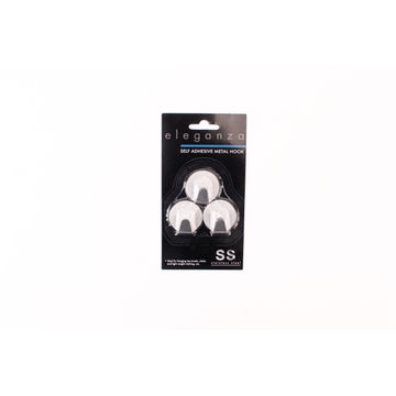 3 Piece Small Self Adhesive Round Hooks 