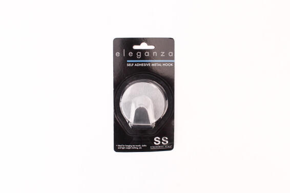 Bathroom Hook Large Round Metal- Self Adhesive 