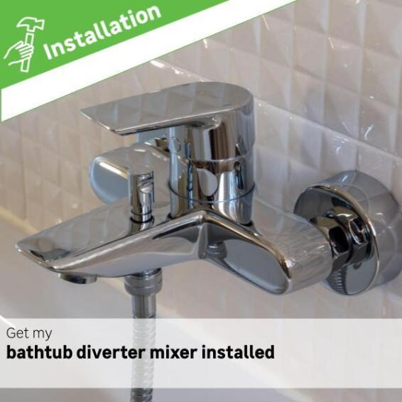Bathtub mixer (diverter mixer)