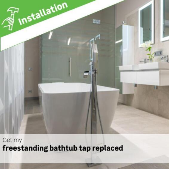 Free standing taps for bathtub replacement
