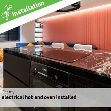 Kitchen electrical hob + oven installation