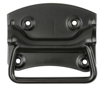 Case handle 100X80 black 
