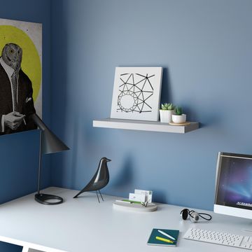Spaceo Floating Shelf Grey W60Xd23Cm
