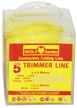 Weed Eater Line, 5 Pack, WOLF, 1.5mm