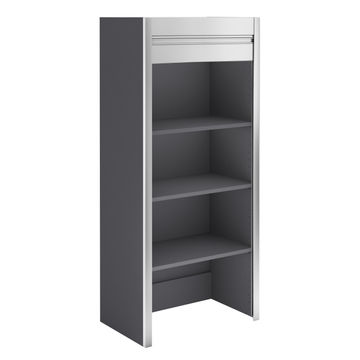 Delinia Kitchen Cupboard Breakfast Grey 35Cmx60Cmx133.8Cm