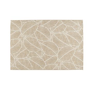 Rug indoor /outdoor polypropylene cream rectangle 160 x 230cm namya inspire